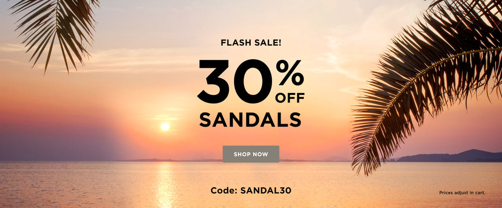 FLASH SALE: 30% OFF SANDALS