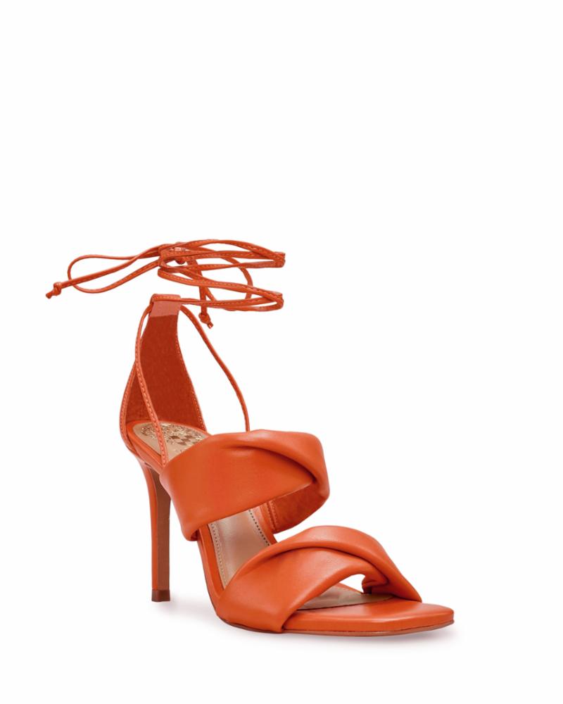 Zanvin Womens Sandals Clearance Women's Shoes Summer Transparent Laces  Chain Stilettos Heels Casual Sandals, Orange, 39