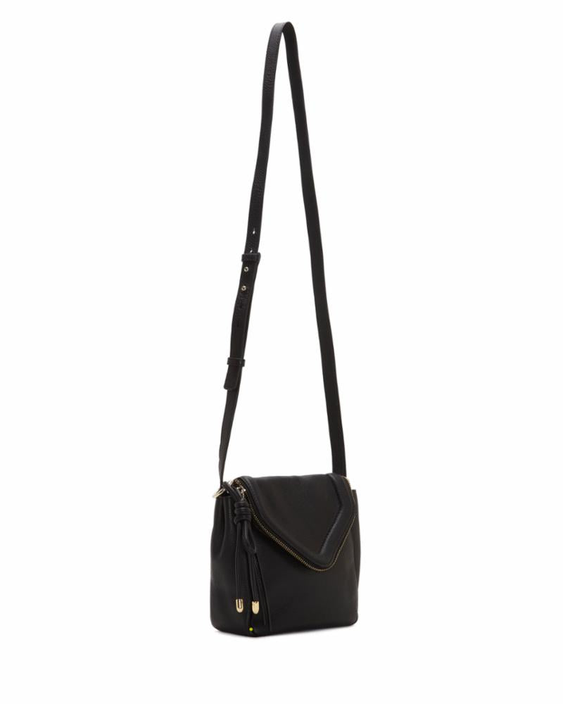 Vince Camuto Handbag LENKA LGCROSSBDY BLACK ISLA PEBBLE