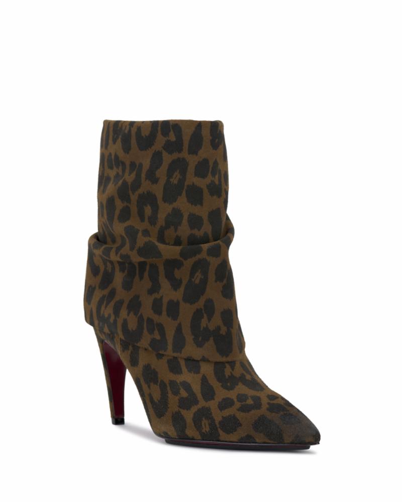 Vince Camuto BLAIRA HICKORY/BURNISHED SUEDE LEOPAR