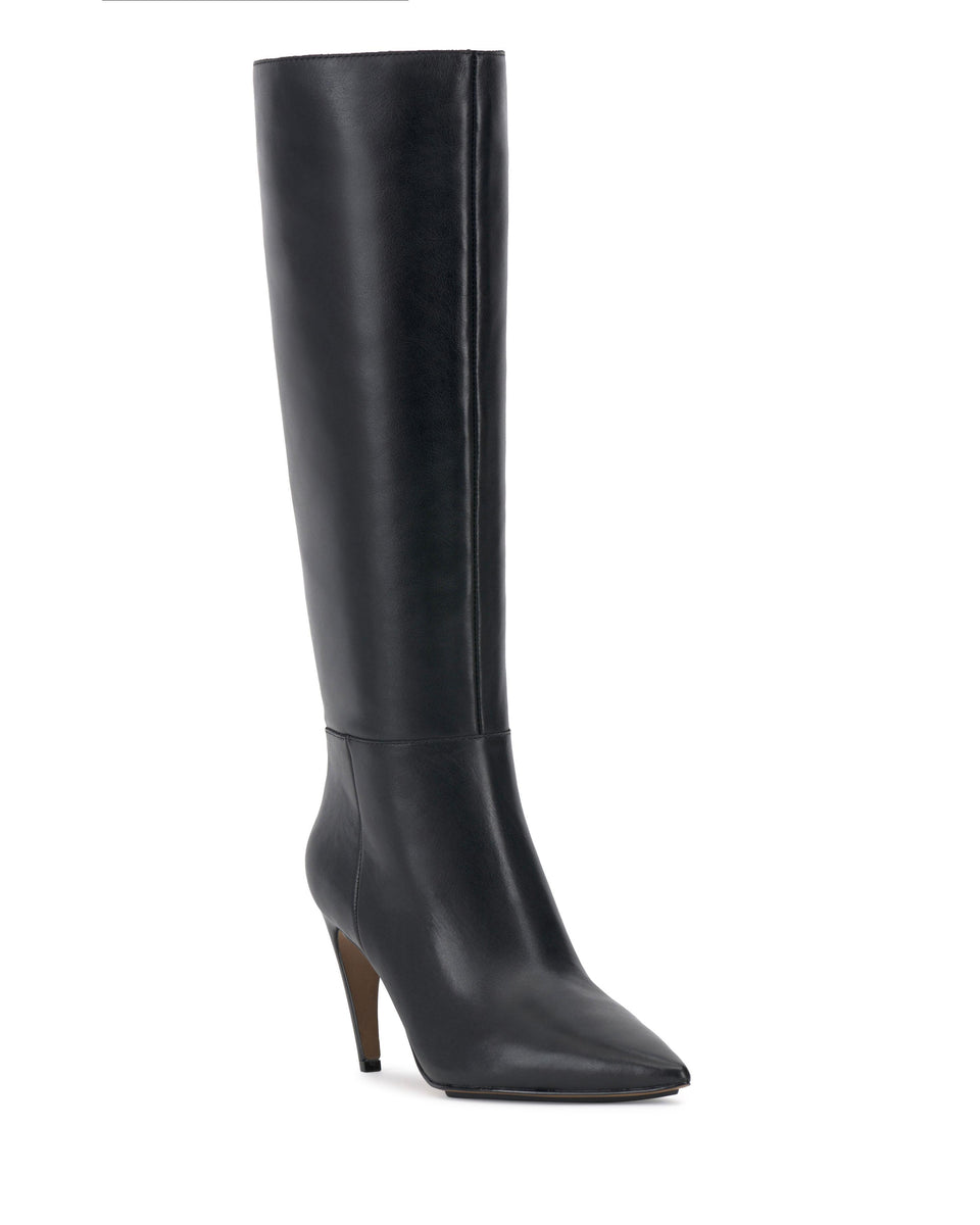 Vince Camuto BRIGITTE2 WIDE CALF BLACK/SOFT COW NAPP