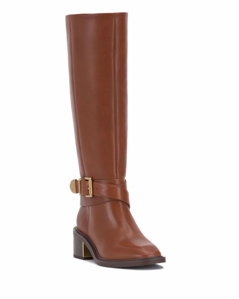 Vince Camuto GINI1 NARROW CALF WHISKEY/BURNISHED LEA