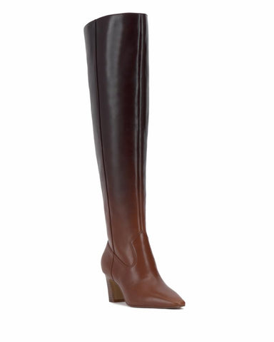 Vince Camuto SHALIE2 WIDE CALF CHOCOLATE FADE/DEGRADE BURNI