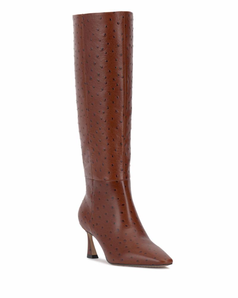 Vince Camuto SUTTON2 WIDE CALF WHISKEY/SPECKLED OSTR