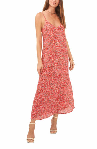 Vince Camuto Apparel THIN STRAP TANK MAXI DRESS V609/FIERY RED
