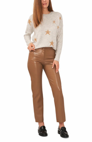 Vince Camuto Apparel CREW NK W STAR 82/SILVER HEATHER