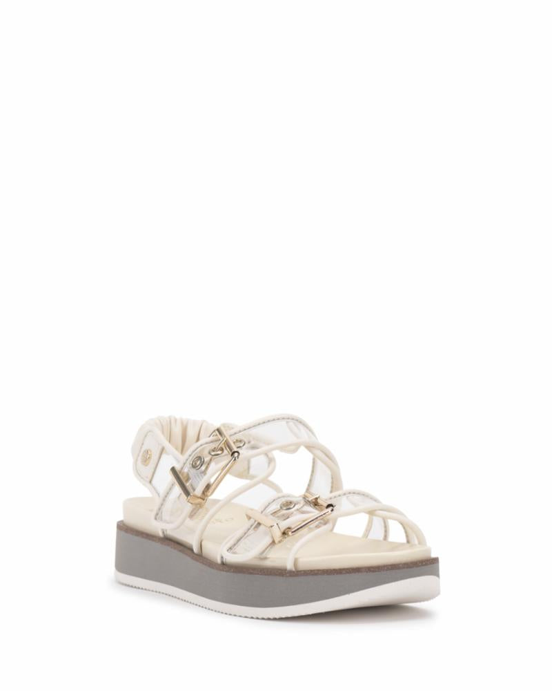 Vince Camuto ANIVAY CLEAR COCONUT CREAM/PVC BABY S