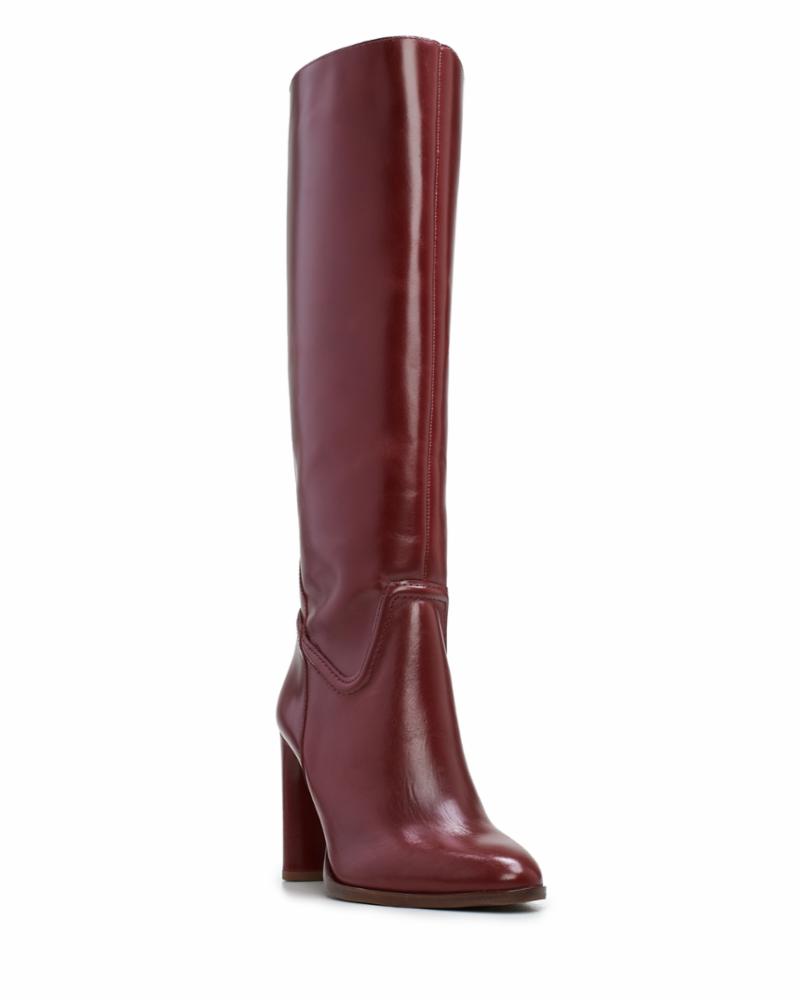 Vince Camuto EVANGEE RED CURRANT/COW DERBY