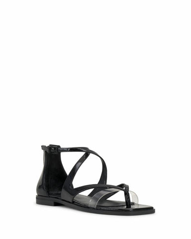 Vince Camuto LOMEEANA BLACK CLEAR/SFT PAT PVC