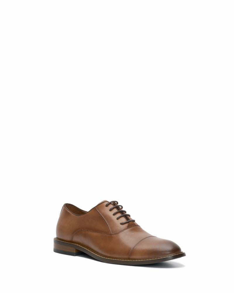 Men's Loxley Vince Camuto Oxford Shoes Vince Camuto Men LOXLEY  COGNAC/BROWN/SHIHARA/GROSGRAIN – Vince